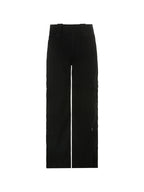 Buttoned Straight Leg Cargo Jeans Cargo Jeans