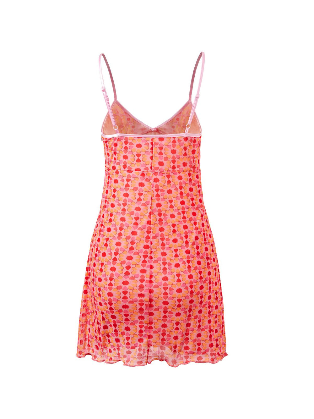 Mesh Floral Mini Dress Mini Dresses
