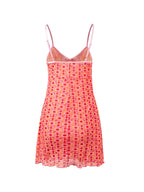 Mesh Floral Mini Dress Mini Dresses