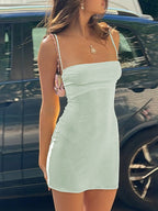 Y2K Bodycon Slip Mini Dress Mini Dresses