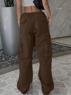 Washed Vintage Baggy Cargo Jeans Brown / XL Cargo Jeans