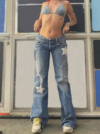 Vintage Star Distressed Cargo Jeans Cargo Jeans