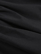 Corset Detail Black Long Sleeve Mini Dress Mini Dresses