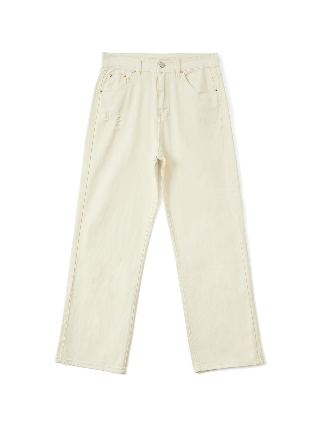 Basic Wash Straight Leg Boyfriend Jeans Boyfriend Jeans