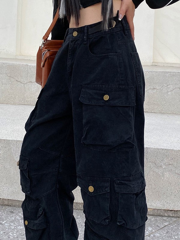 Multi Pockets Vintage Baggy Cargo Jeans Cargo Jeans