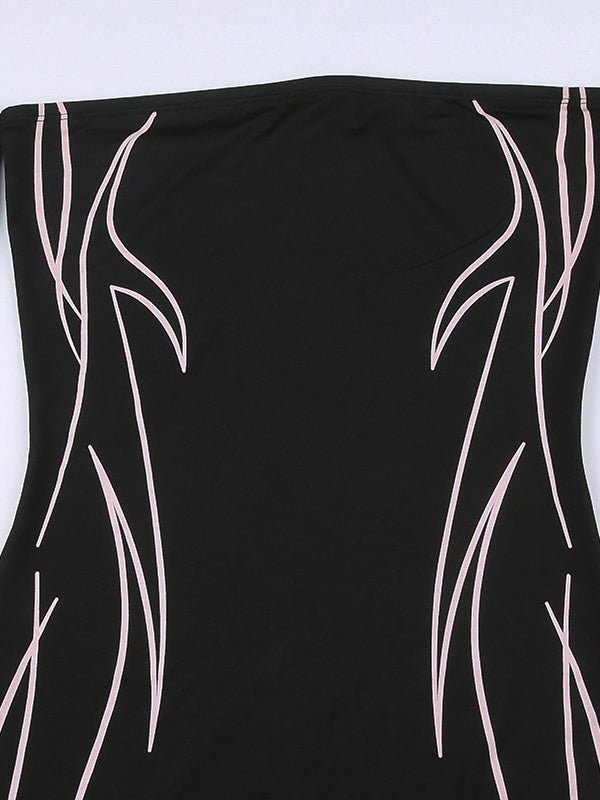 Off Shoulder Black Long Sleeve Mini Dress Mini Dresses