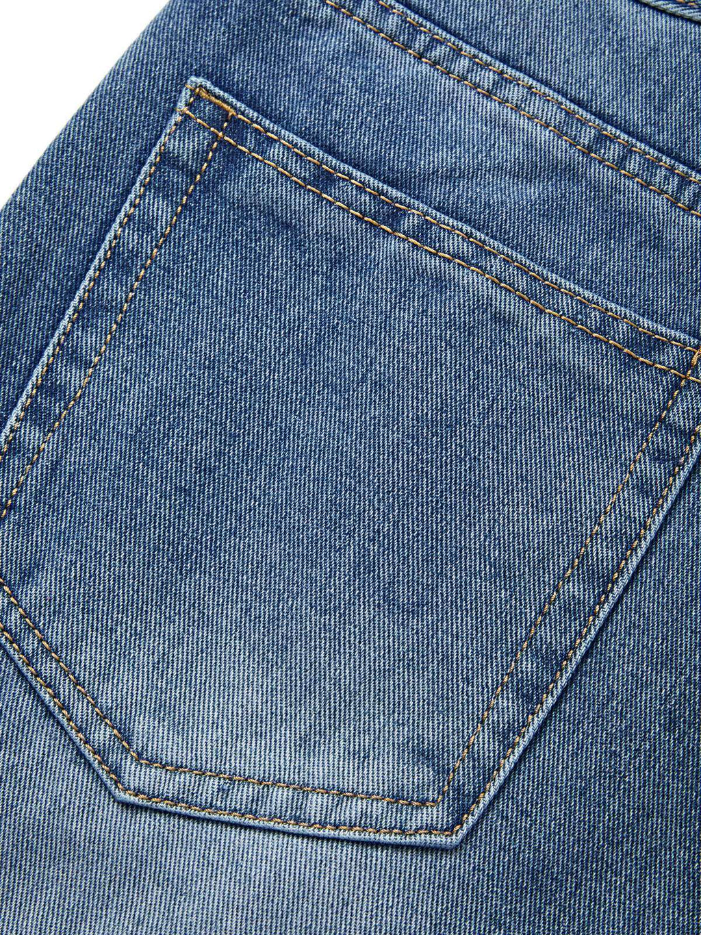 Washed Classic Denim Boyfriend Jeans Boyfriend Jeans