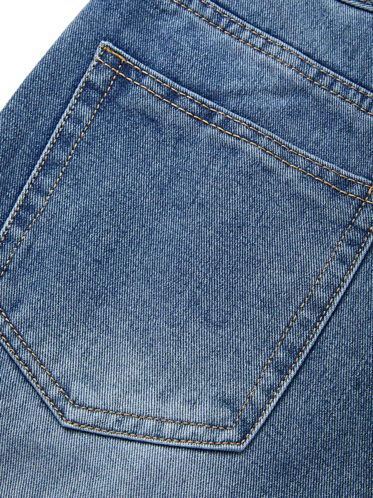 Washed Classic Denim Boyfriend Jeans Boyfriend Jeans