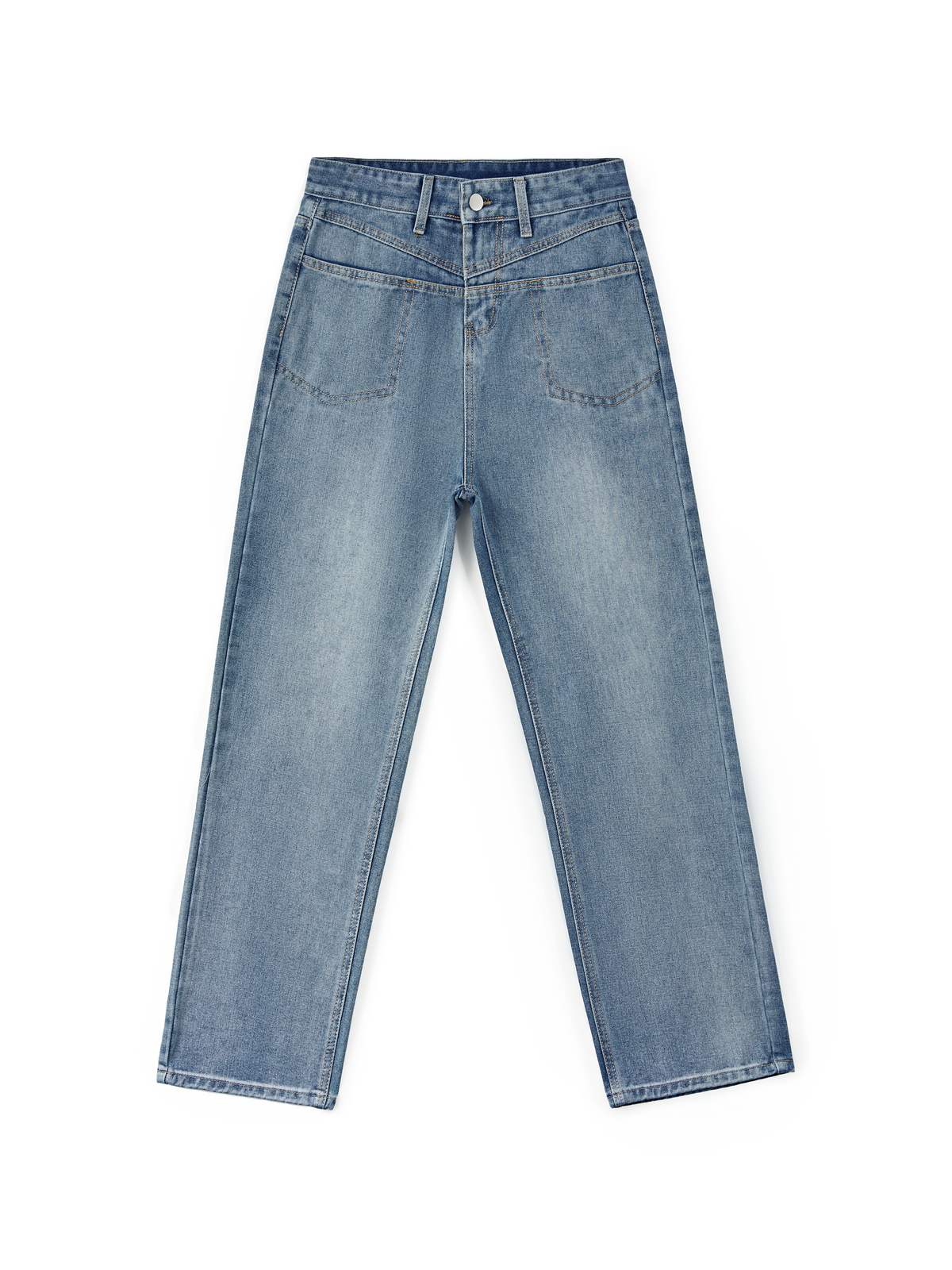 Washed Classic Denim Boyfriend Jeans Boyfriend Jeans