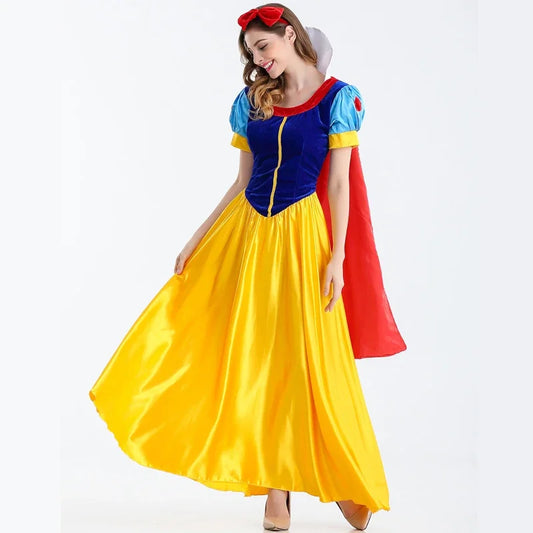 Cartoon Princess Snow White Adult Plus Size Women Cosplay Halloween