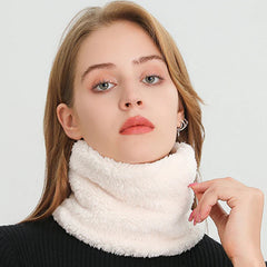 Cashmere Warm Color Ring Plush Thick Outdoor Sports Neckerchief Muffler Scarf Scarfs-L