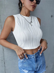 Solid Color Sexy Female Short Sleeve Tee