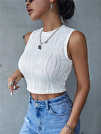 Solid Color Sexy Female Short Sleeve Tee
