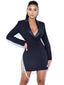 Freya Black Crystal Charming Fringe Blazer Dress XXS / US Dresses