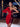 Silver Night Wine Red Graceful Sequin Crepe Tuxedo Blazer Dress Secondary image