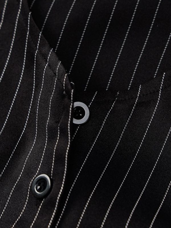 Pinstripe Detail Two Piece Set Two Piece Outfits