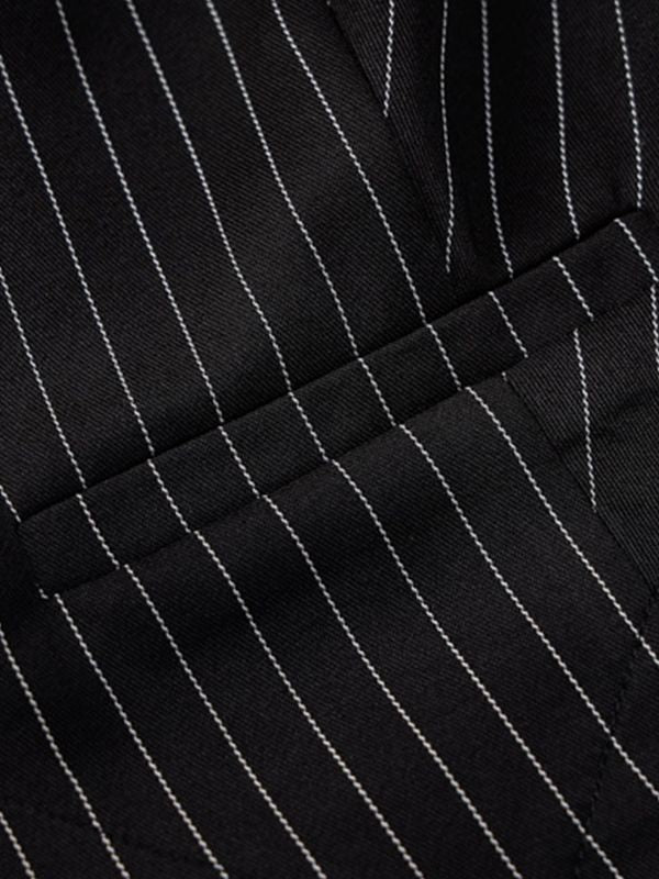 Pinstripe Detail Two Piece Set Two Piece Outfits