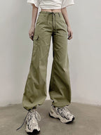 Straight Leg Pocket Cargo Pants Cargo Pants