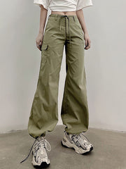Straight Leg Pocket Cargo Pants Cargo Pants