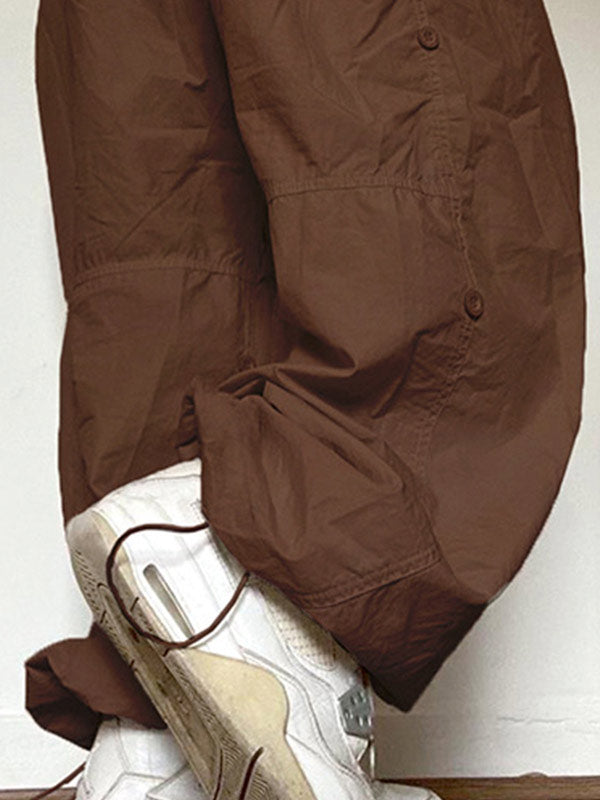 Drawstring Low Waist Baggy Cargo Pants Cargo Pants