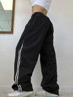 Side Stripe Wide Leg Pants Wide Leg Pants
