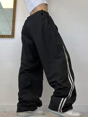 Side Stripe Wide Leg Pants Wide Leg Pants