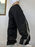Side Stripe Wide Leg Pants Wide Leg Pants