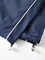 Piping Detail Wide Leg Track Pants Wide Leg Pants
