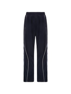 Piping Detail Wide Leg Track Pants Wide Leg Pants