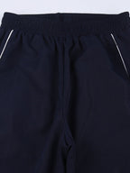 Vintage Striped Piping Baggy Sweatpants Straight Leg Pants