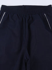 Vintage Striped Piping Baggy Sweatpants Straight Leg Pants