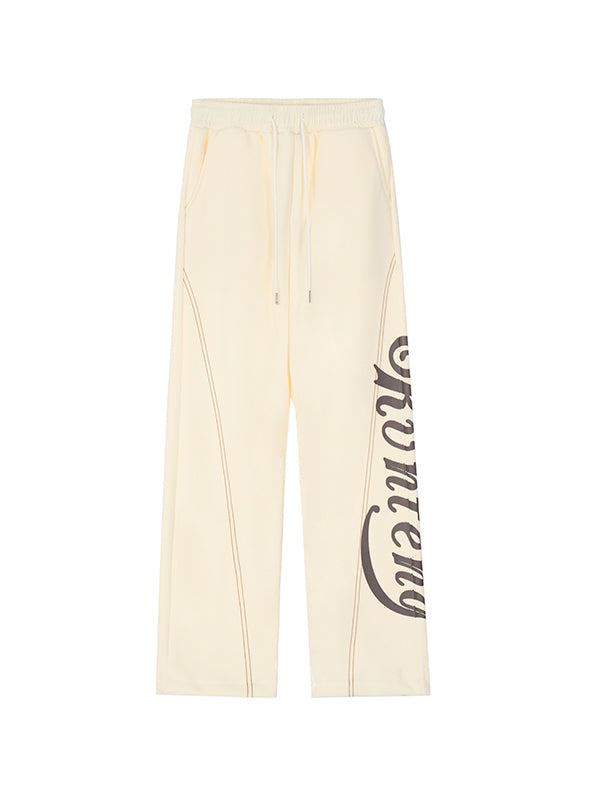 Stitch Design Logo Baggy Sweatpants Sweatpants
