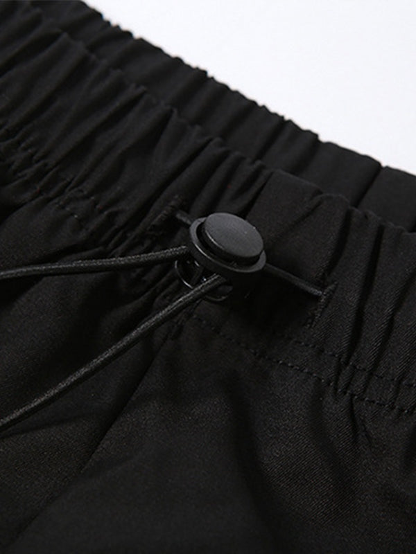 Piping Side Stripe Baggy Sweatpants Wide Leg Pants