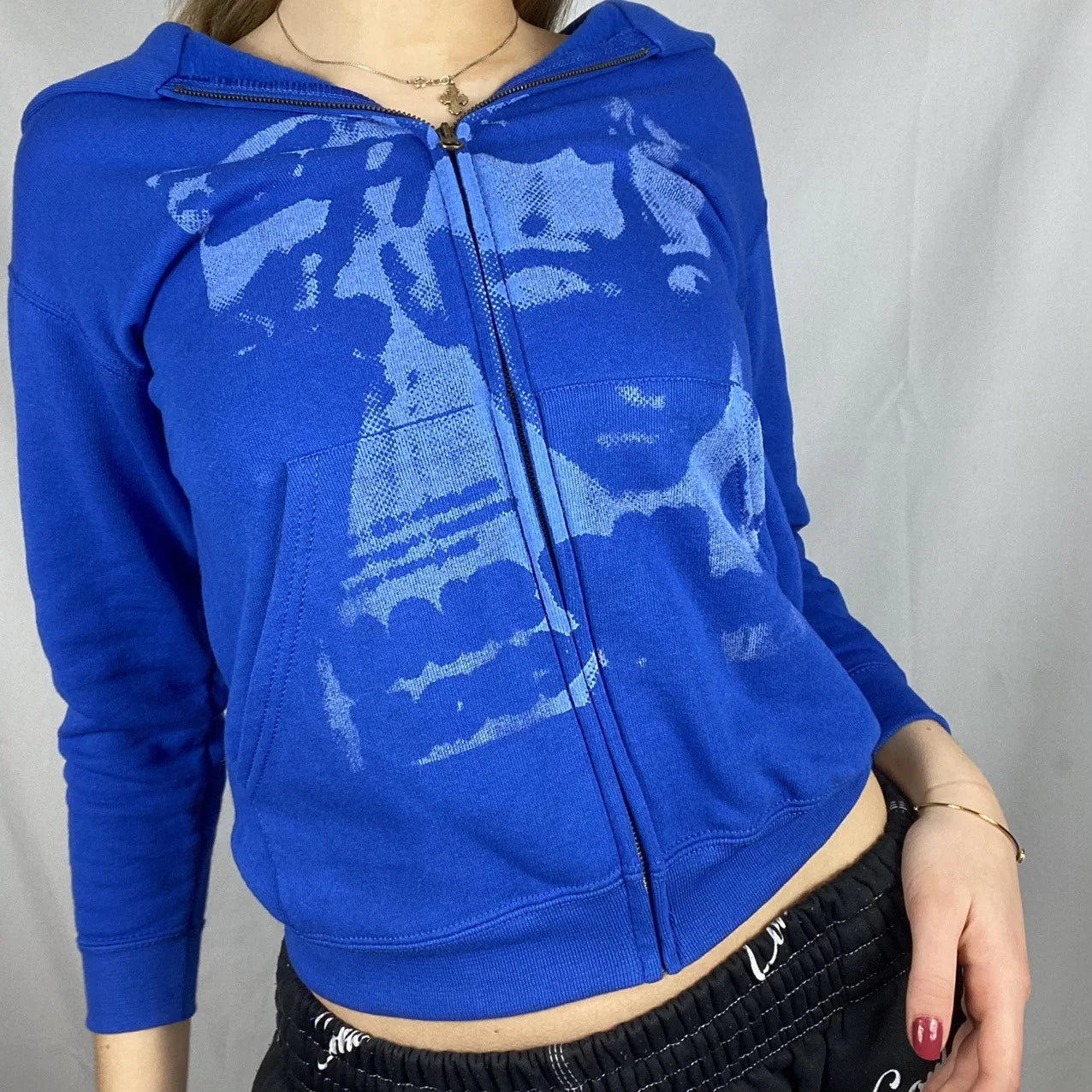 Personality Printed Euro-American Style Women's Hoody