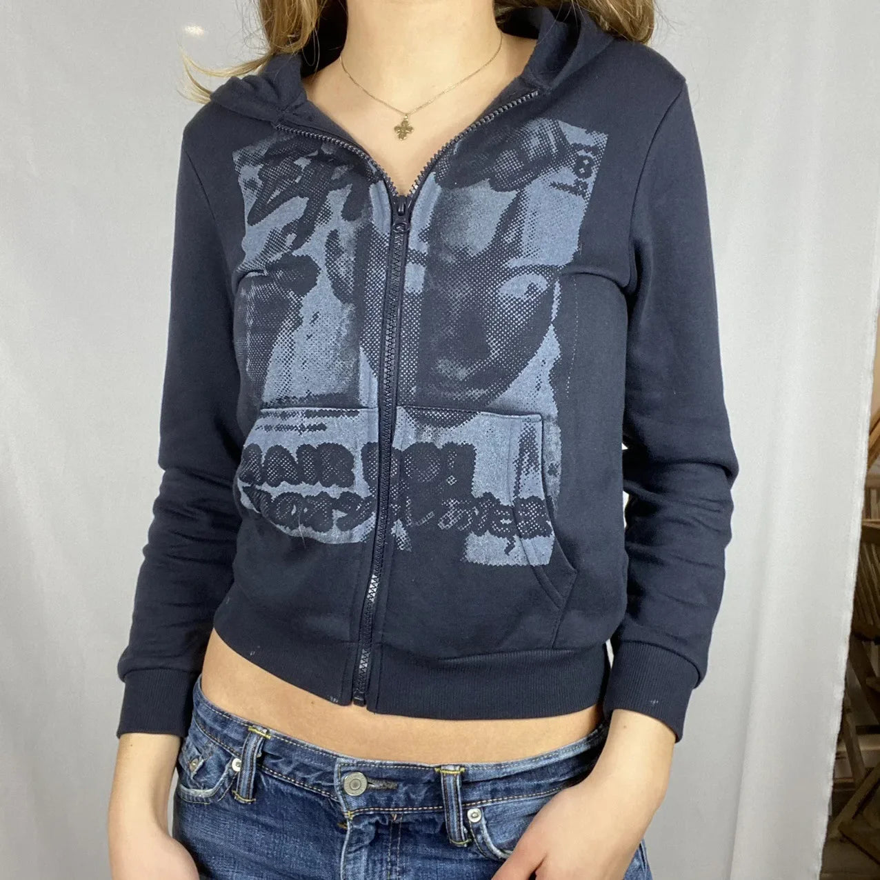 Personality Printed Euro-American Style Women's Hoody