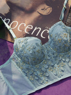 Vintage Lace Embroidery Bustier Corset Top