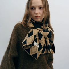 Autumn Winter Cashmere Two Color Shawl Scarf For Women Scarfs-L