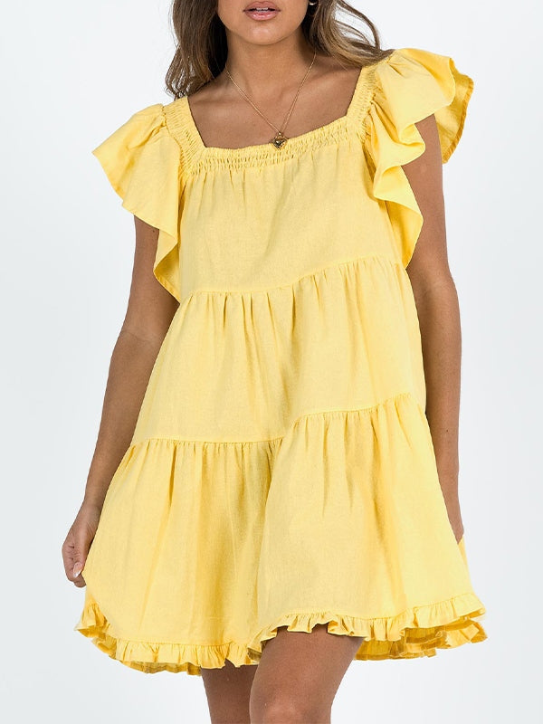 Ruffle Tiered Mini Dress Mini Dresses