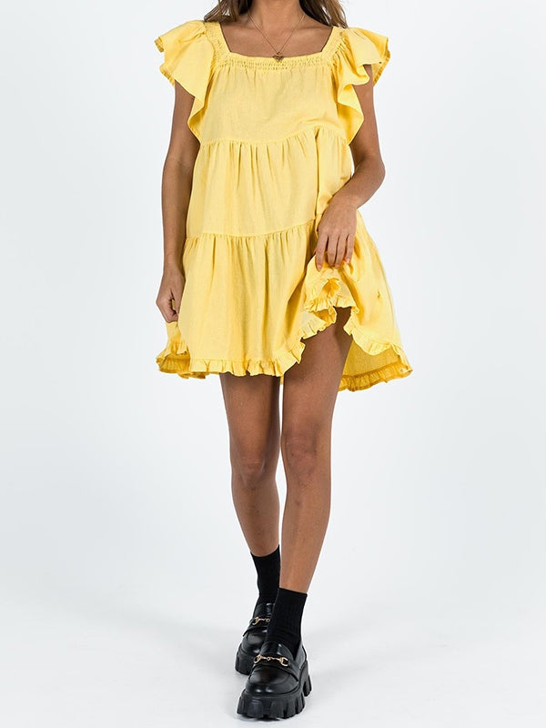 Ruffle Tiered Mini Dress Mini Dresses