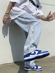 Men’s Colorblock Straight Jeans Jeans