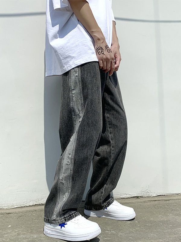 Men’s Colorblock Straight Jeans Jeans
