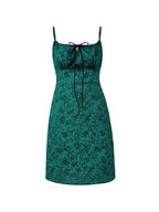 Lace Up Paisley Print Mini Dress Mini Dresses