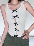 Women Floral Print Crossover V neck Short Sleeve Tee