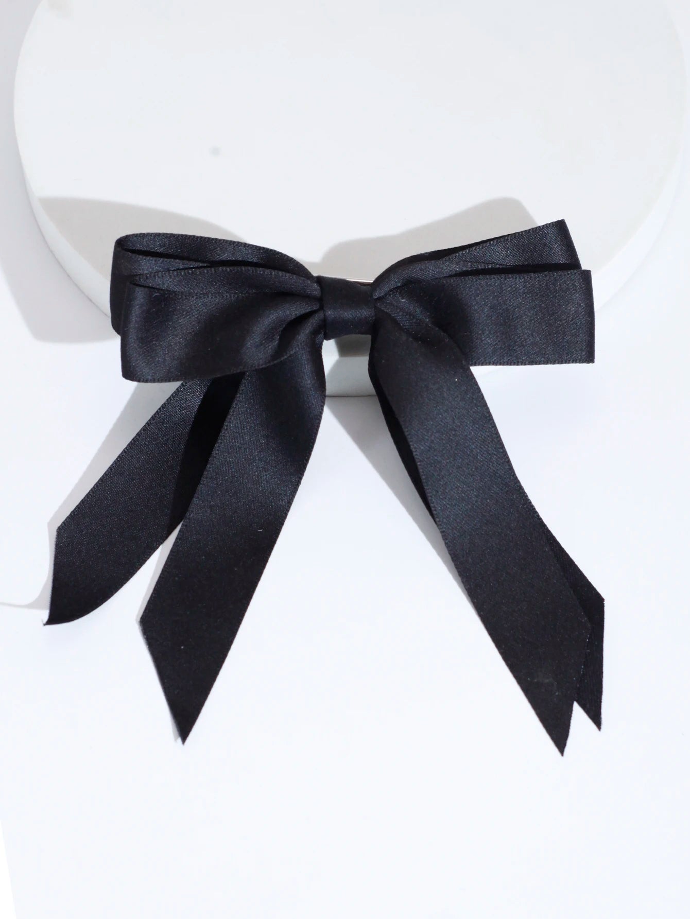 Fashion Black Ribbon Simple Fashion Top Clip Christmas Hair Accessory