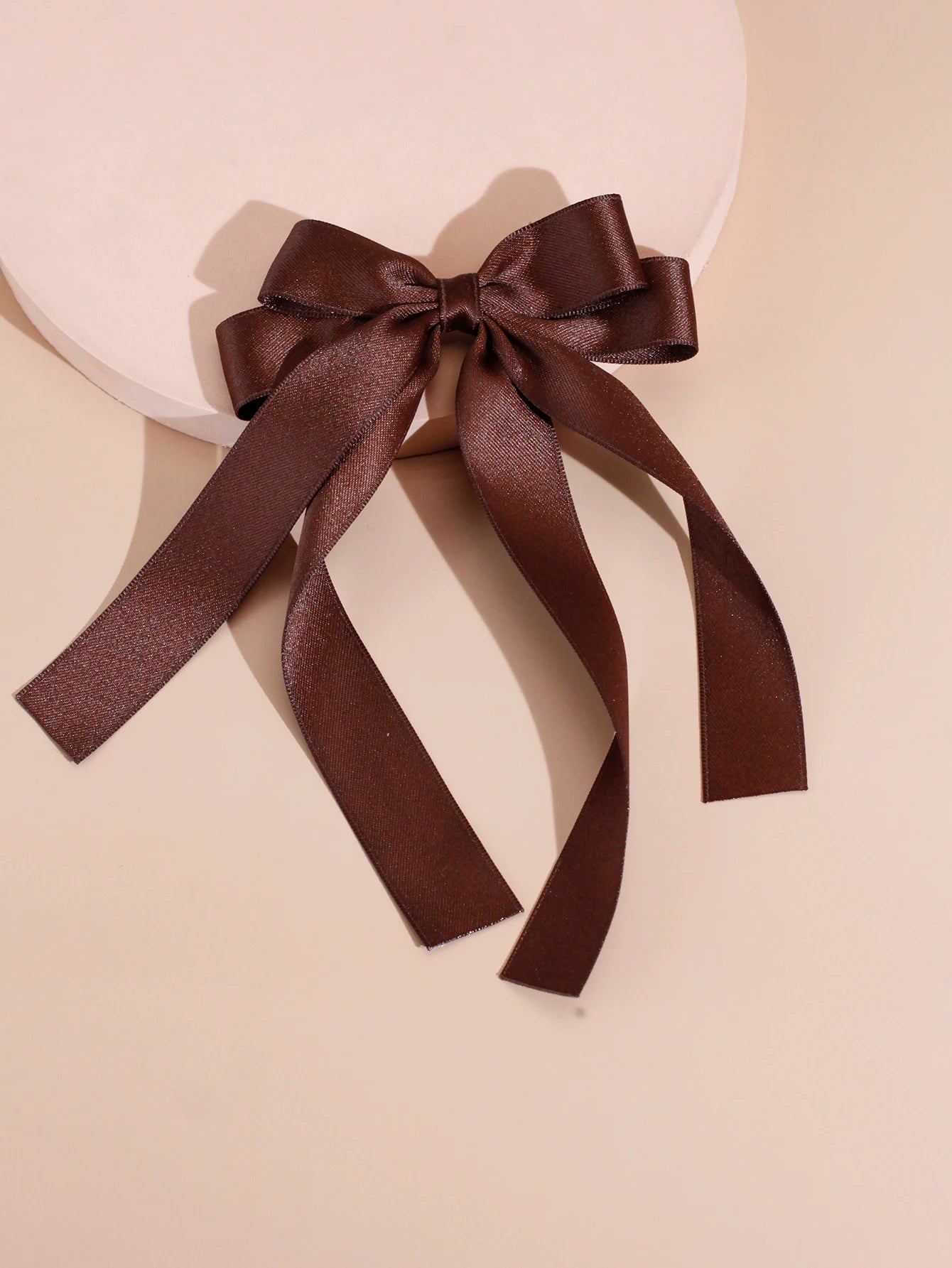 Fashion Fabric Ribbon Black White Bow Top Clip Christmas Hair Accessory