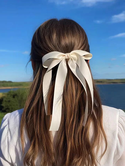 New Long Ribbon Back Head Ladies Christmas Hair Accessory