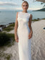 New Fashion Sexy Sleeveless Knitted O Neck Long Women Holiday Slim Fit Knit Beach Summer Maxi Dress White / S