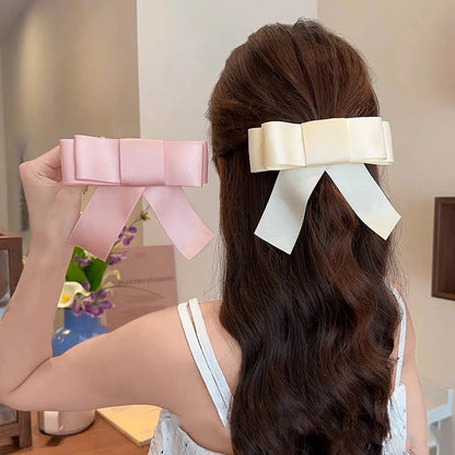 New Korean Style Hot Girl Solid Color Large Duckbill Christmas Hair Accessory