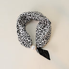 Animal Print Pearl Magnetic Buckle Neck Scarf