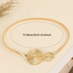 Elastic Metal Ring Slim Waist Chain